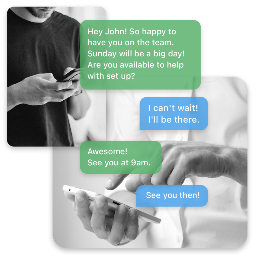 Phone with Gloo Messaging